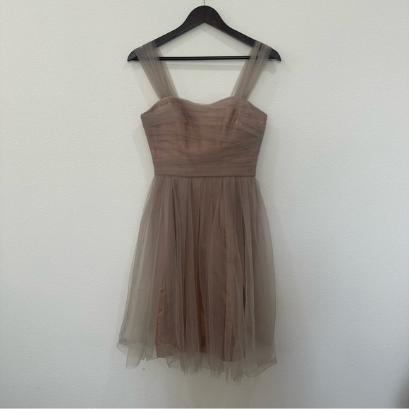 WHITE by Vera Wang metallic mesh dress - Picture 3 of 7